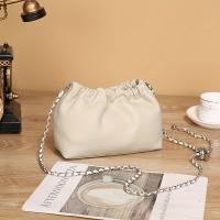 Bolso de hombro de cuero genuino para mujer, bolso nube, bolso de cadena plisado de gran capacidad, riñonera informal cruzada de un solo hombro, bolso multiusos para viajes y compras - details 5
