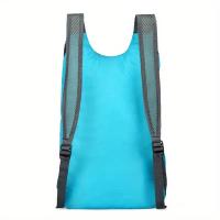 Bolsa Plegable para Viajes al Aire Libre, Paquete de Color Beige Claro Almacenable, Mochila Pequeña Portátil y Multifuncional Ultraligera - details 10
