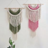 Tapiz Bohemio Tejido a Mano, Decoración Pared con Borlas Coloridas, Tela Colgante para Habitaciones - details 1