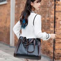 Bolso de piel sintética con asa superior para mujer, bandolera femenina de gran capacidad, diseño de lujo - details 6