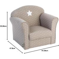 Sillón Infantil Atlmátrica Marrón Taupe Ideal para Muebles y Organización - details 2