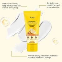 Crema de protección solar con vitamina C SPF 50+, protección UV, antioxidante, bloqueador solar, ligero, Corea, para todo tipo de piel - details 4