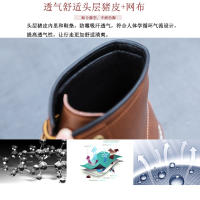 Botas de herramientas para hombres al aire libre ayuda media zapatos de cuero de estilo británico cuero genuino - details 5
