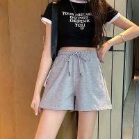 Pantalones cortos para mujer con cinturón bajo acanalado, pantalones cortos de gimnasio, pantalones cortos de fitness para bicicleta, pantalones casuales de ejercicio, yoga sin costuras y glúteos sueltos - details 5