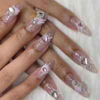 Puntas decoradas con caca brillante, amantes del arte de uñas de material de resina de alta calidad, bricolaje diario para el hogar - details 4