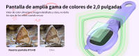Microscopio Digital para niños, microscopio portátil de 500 pulgadas con 8 LED ajustables, Compatible con grabación de fotos y videos - details 1