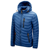 Chaqueta impermeable para hombre, parka gruesa con capucha, informal, ajustada, a la moda, novedad de otoño, invierno, 2023 - details 2