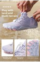 Zapatos de agua de cinco dedos unisex Zapatos de corriente cruzada, zapatos de natación, antideslizantes, para pesca, playa descalza, suela de goma - details 3