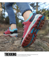 Zapatos de senderismo de marca para mujer, zapatillas de Trekking al aire libre, zapatos de viaje antideslizantes, transpirables, zapatos deportivos impermeables, zapatos de trabajo - details 6