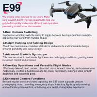 Dron UAV cuadricóptero E99 de vuelo estable, cámara Dual HD, captura de fotos automática, lanzamiento con un clic, detección de gravedad, Hol de altitud, nuevo - details 1
