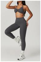 Sujetador de Yoga con cuello fruncido, ropa interior de alto impacto, Bralette acolchado de secado rápido para correr, Fitness y gimnasio - details 24