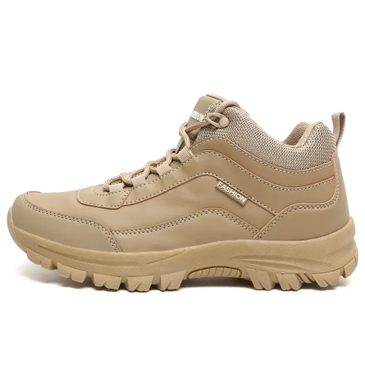 Botas de senderismo resistentes al agua para hombre, antideslizantes, para invierno, al aire libre, cálidas y cómodas, para acampar, mochilero - 1
