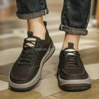 Nuevos zapatos deportivos de hombre con costuras hechas a mano clásicas con cordones de vestir de cuero genuino duraderos informales a la moda, calidad - details 1