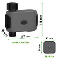 Riego-batería inteligente para jardín, temporizador de agua de riego automático con Wifi, aplicación Tuya Smart Life, 4 AA - details 10