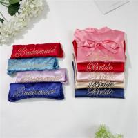Bata de novia para dama de honor, bata de baño tipo kimono bordada, camisón informal de satén corto, ropa de dormir Sexy para mujer - details 13