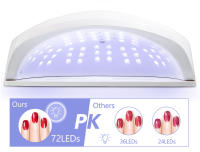 Secador potente de 320W y 72LED con pantalla táctil grande, lámpara de secado profesional para todo tipo de esmaltes de uñas de Gel - details 16