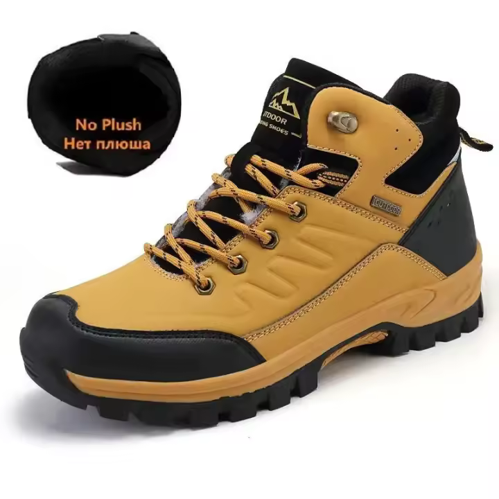 Botas de Invierno para Hombres Calentitas Zapatillas de Deportes de Cuero de Alta Calidad - 1