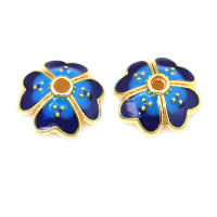 Tapetes de Flores de Brasso Dorado 18K 30PCS Accesorios de Joyería DIY de Alta Calidad - details 35