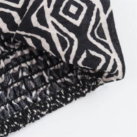 - Nueva ropa de mujer, conjunto de pantalones anchos estampados, moderno y versátil con cordones - details 6
