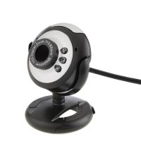 Cámara Web de alta calidad con 6 luces LED, videocámara HD con micrófono incorporado, portátil, ratable, para PC, escritorio, ordenador portátil - details 2