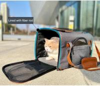 Bolso cruzado para perros y gatos, mochila de hombro multiusos, Color sólido - details 13