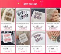 10 cristales en forma de ojo de gato, hermoso ensueño, mariposa, arte de uñas, brillo brillante, uñas postizas cortas, cuadradas y redondas, caramelo - details 0
