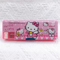 Estuche de Lápiz Doble Cara Sanrio Melody Hello Kitty Caja de Papelería Multifuncional con Afilador - details 8