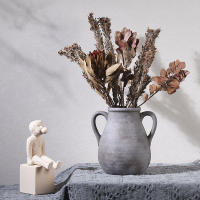 Jarrón de cerámica estilo Wabi sabi, sentido de alta gama, flores secas, maceteros, tarros de cerámica, accesorios para el hogar, adornos del - details 8