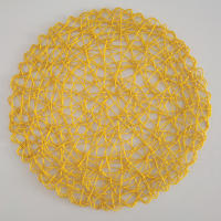 4 manteles individuales de ratán, manteles individuales de paja de papel marrón, 38cm - details 7