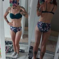Traje de baño conjunto de Bikini de leopardo estampado ral trajes de baño de playa Push up ropa de playa de verano dos piezas traje de baño de cintura baja 2023 mujeres - details 6