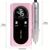 Máquina de manicura profesional portátil, inalámbrica, de 45000 RPM, en colores púrpura/rosa/blanco Aurora para pulir y eliminar la - details 5
