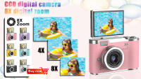 Cámara Digital Compacta de 48MP Zoom Digital 8X Pantalla Giratoria 180° Autogestión Certificado CE - details 0