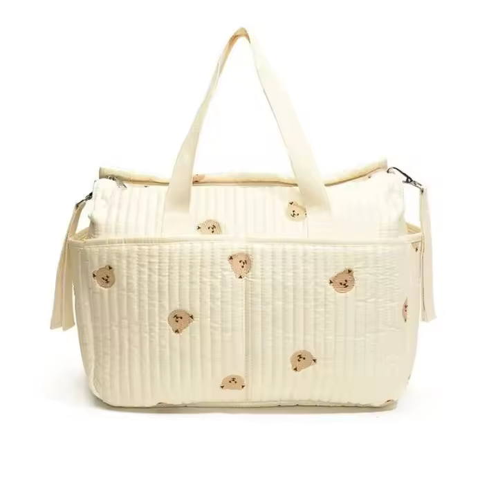 CEL Nuevo bolso momia de alta capacidad Oso de peluche bordado Madre y bolso - 1