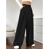 Pantalones de algodón de pierna ancha y cintura alta para mujer Estética coreana de tendencia Haruku - details 4