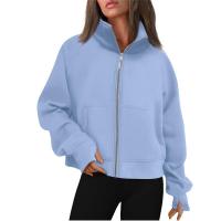 Sudaderas con cuello alto para mujer, cárdigan, abrigos de otoño e invierno - details 1