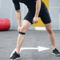 Rodilleras ajustables, almohadillas con absorción de impacto, correa de soporte para rodilla transpirable, Protector de tendón de rodilla, banda para rótula - details 2