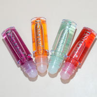 Bsimone 4 colores divertido diseño de bola de fruta aceite de labios textura sedosa labios fragantes e hidratantes aceite de labios esencial para otoño e invierno - details 12