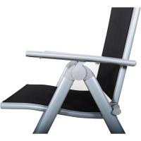 Silla plegable de aluminio Korfu, 67 x 59 x 113 cm, Carbón - details 25