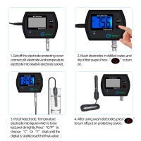 Medidor de PH Digital en línea, pantalla grande y precisa, probador de calidad del agua, multiparámetros, enchufe europeo para acuario, piscina y laboratorio - details 3