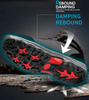 Zapatos de senderismo de cuero de alta calidad para hombre, botas de acampada resistentes al desgaste para exteriores, zapatos de Trekking, zapatillas de caza y escalada - details 13