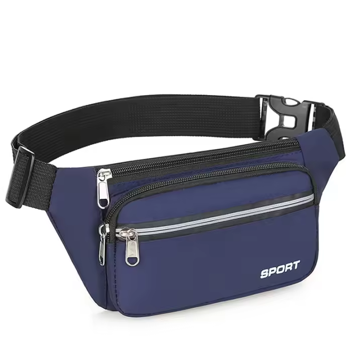Riñonera informal para hombre y mujer, bolso grande para cinturón de teléfono, bolsa de viaje para teléfono al aire libre, bolsas de cadera de plátano - 1