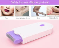 Depiladora recargable por USB para mujer, afeitadora corporal portátil, herramienta rotativa de eliminación de vello facial, piernas, Bikini y labios - details 4