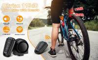 Alarma de luz trasera para bicicleta, lámpara impermeable con carga USB, Control remoto, 110 dB, protección de seguridad - details 0