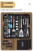 Barbacoa accesorios al aire libre  familiares party portatil Conjunto herramientas - details 6