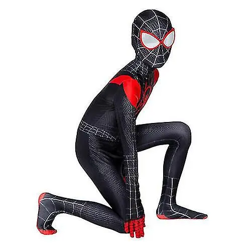 Disfraz de Spiderman Into The Superhero para niños y adultos, Cosplay de Miles Morales - 1