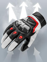 Guantes de motocicleta para hombre y mujer, protección de cuero para pantalla táctil, fibra de carbono, accesorios profesionales para Motocross - details 3