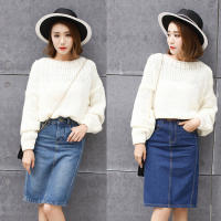 Falda Vaquera Mujer 2025 Primavera - Falda Tubo Ajustada con Abertura Trasera, Denim Elástico de Alta Calidad, Corte A-Line Mid-Length para Estilo Casual o Elegante - details 4