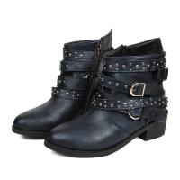 Botas Martin a la moda para mujer, botas cortas con tacones bajos, zapatos para mujer - details 1