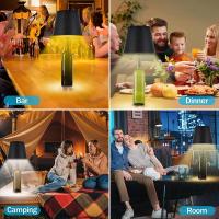 Lámpara LED inalámbrica para botella de vino, jarrón recargable, atenuación de luz Led, lámpara de fiesta USB, lámpara de mesa con Control táctil, luz nocturna decorativa - details 4