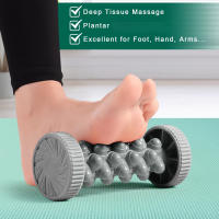 Rodillo de masaje de pies de silicona rosa de lujo: soporte manual para el arco, superficie texturizada para entusiastas del yoga y el fitness, ideal para mejorar la circulación y aliviar los músculos, diseño portátil con asas de fácil agarre, herramienta - details 0